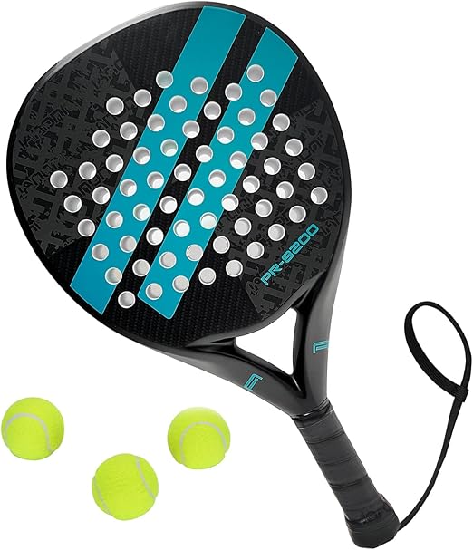 IANONI PR8200 Padel Racket | Carbon Fiber Beginner Racket | Blue