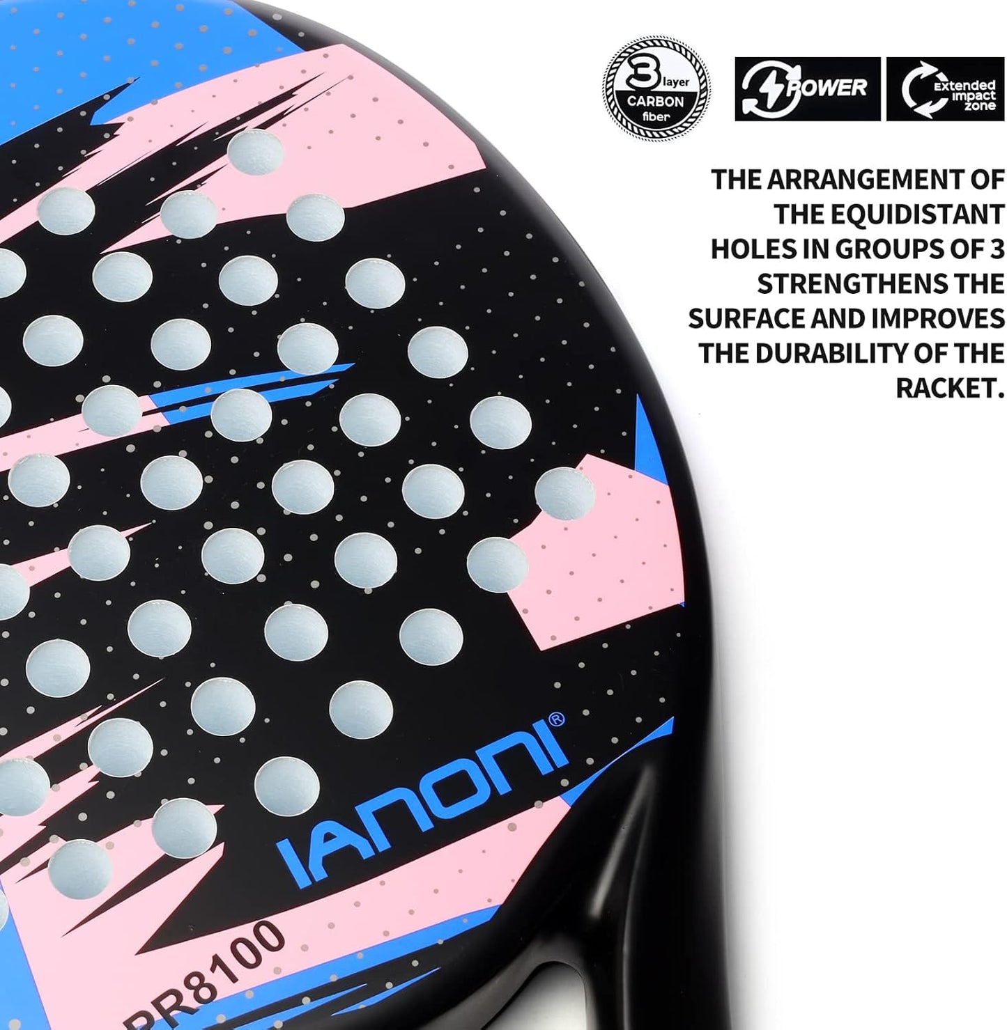 IANONI Padel PR8100 Blue and Pink