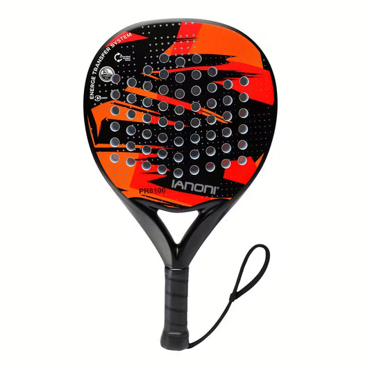 IANONI PR8100 Padel Racket | Carbon Fiber Beginner Racket | Red