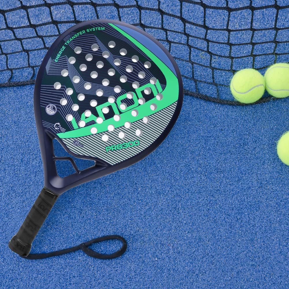 IANONI PR8300 Padel Racket | Carbon Fiber Beginner Racket | Green