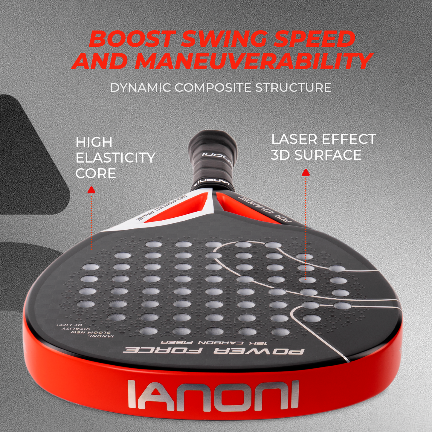 IANONI Padel Power Force Red Professional