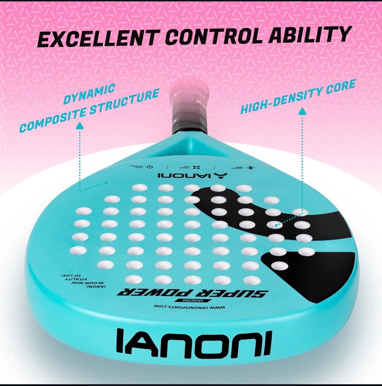 IANONI Padel Racket Superpower Blue Advanced
