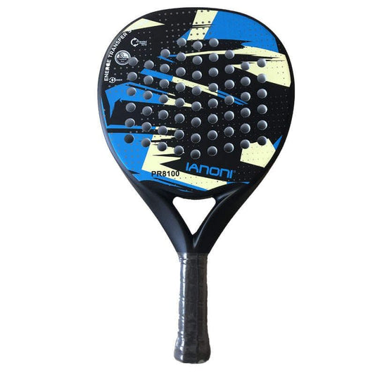 IANONI PR8100 Padel Racket | Carbon Fiber Beginner Racket | Sky Blue