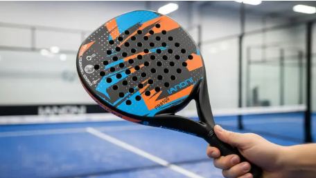 IANONI PR8100 Padel Racket | Carbon Fiber Beginner Racket | Orange & Blue