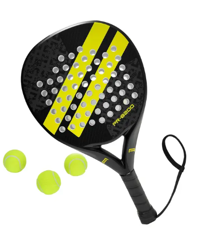 IANONI PR8200 Padel Racket | Carbon Fiber Beginner Racket | Yellow