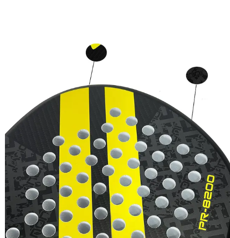 IANONI PR8200 Padel Racket | Carbon Fiber Beginner Racket | Yellow