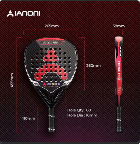 IANONI Padel Force Pro Red Professional