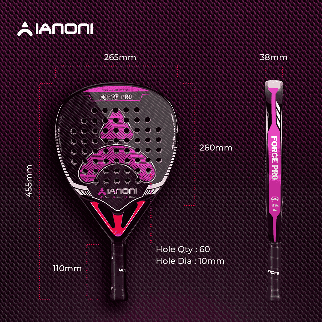 IANONI Padel Force Pro Purple Professional