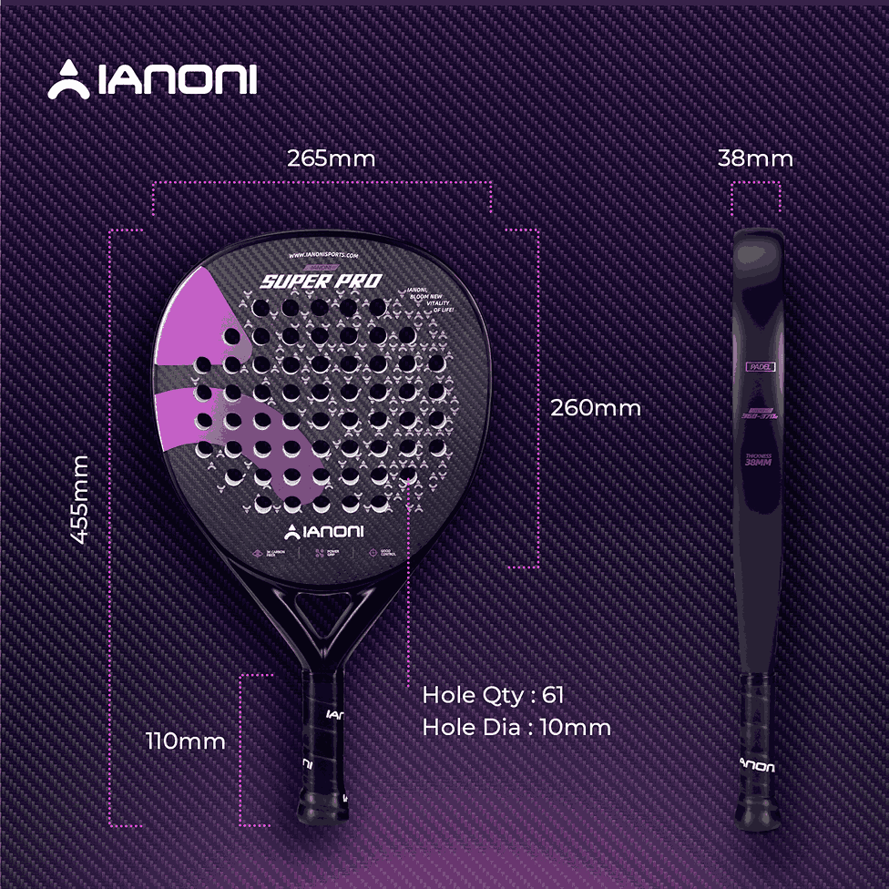 IANONI Padel Super Pro Purple Professional